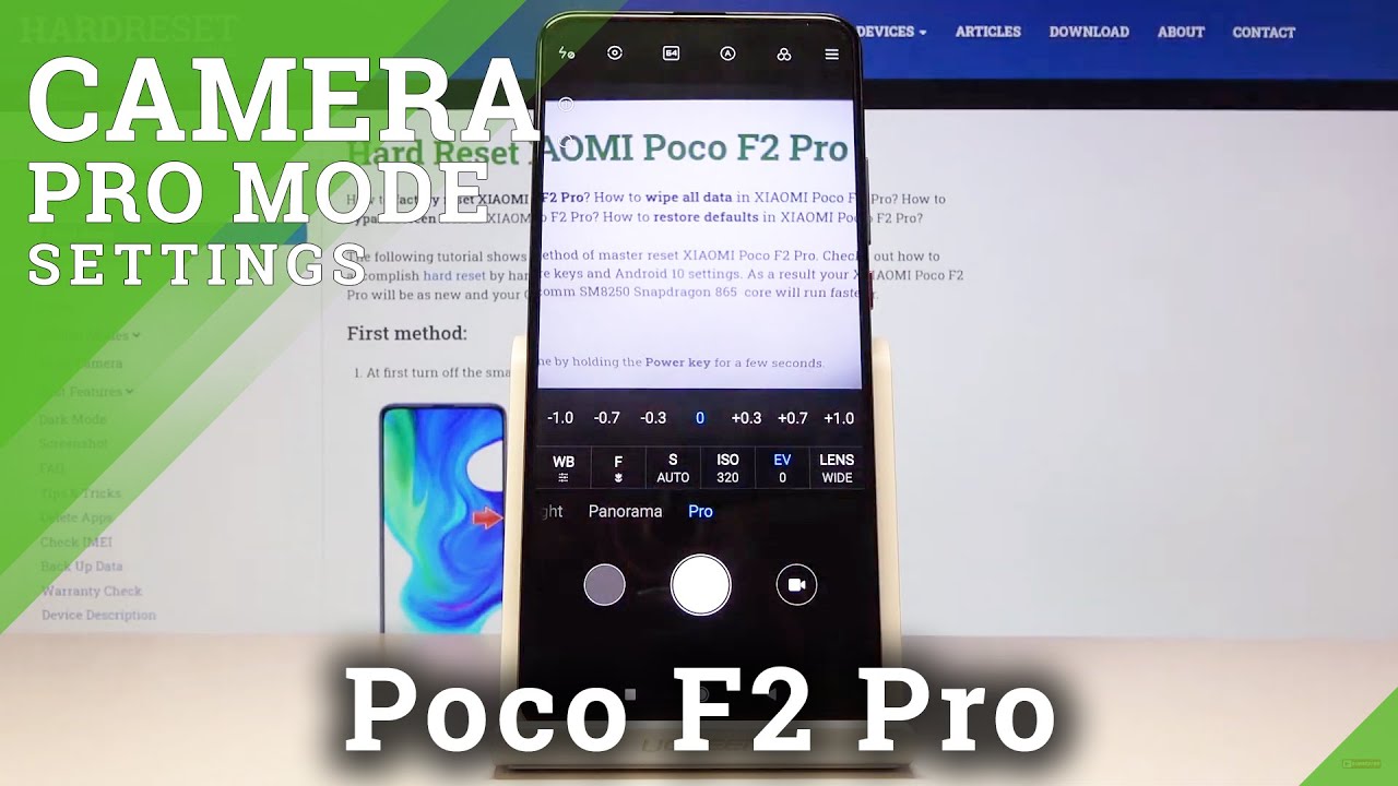 How to Use Camera Pro Mode in XIAOMI Poco F2 Pro – Camera Modes