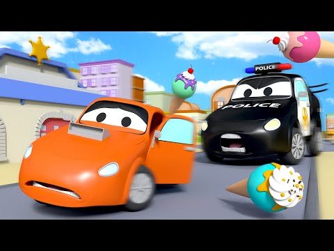 La Super Patrulla - Ladrón de Helados - La Super Patrulla en Auto City 🚓 🚒 l Dibujos Animados