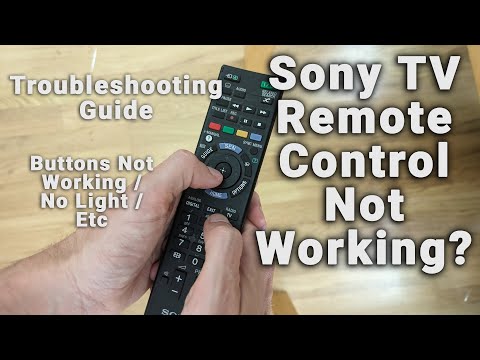 Sony TV Remote Not Working? | Buttons Not Working / No Light | How to Reset