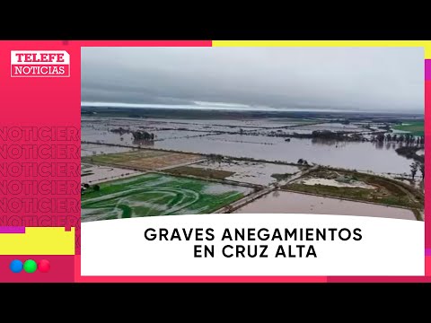 LLOVIÓ más de 300 milímetros en CRUZ ALTA, causando GRAVES ANEGAMIENTOS