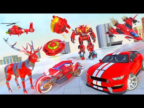 Flying Jet War Robot Transform Game