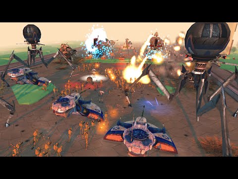 Invasion of Christophsis Barricades! - Men of War: Star Wars Mod Battle Simulator