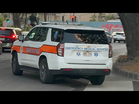 Honolulu EMS supervisor (brand newest) district chief 2 on patrol