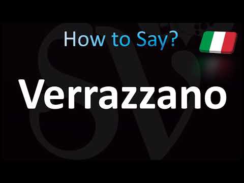 How to Pronounce Verrazzano Correctly! (Italian)