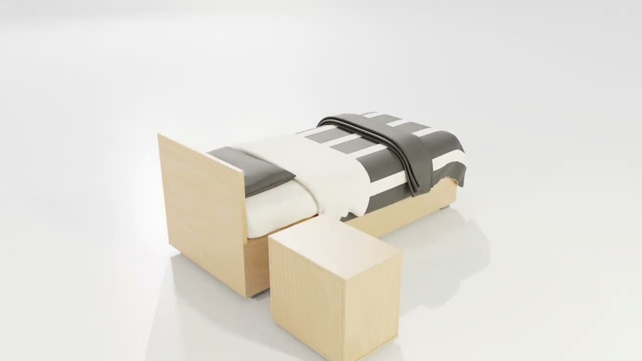 Single Bed 3D Model
