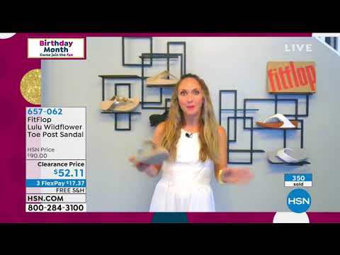 FitFlop Lulu Wildflower Toe Post Sandal