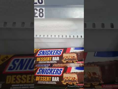 New Snickers Dessert Bar available in Iceland Uk😋🤩 #shorts #viralshort #tiktok #ytshorts #worldwide