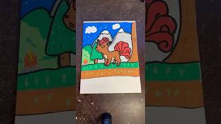 Drawing Vulpix! Day 37/151 of drawing all of the original 151 Pokemon! #pokemon #pokemoncards