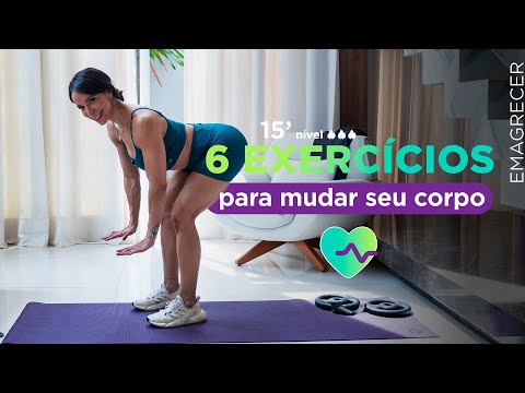 Treino em casa - você só precisa de 6 exercícios pra mudar seu corpo - Carol Borba