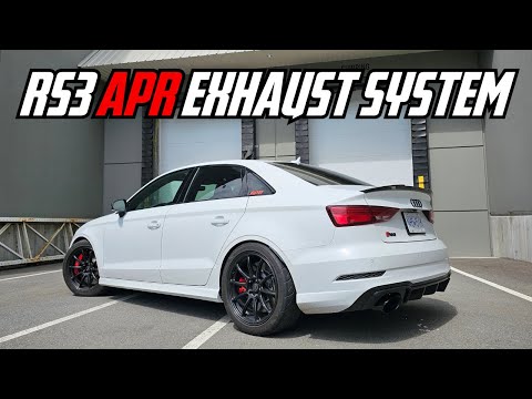 THE APR RS3 EXHAUST SOUNDS BADASS!!!