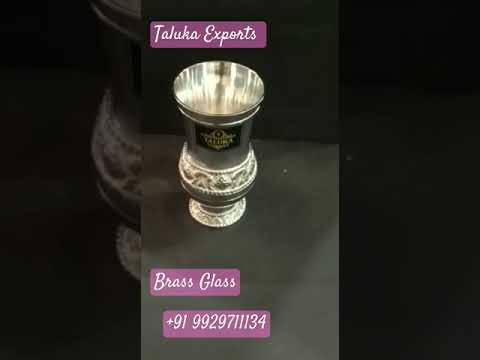 Silver plated brass prince glass
