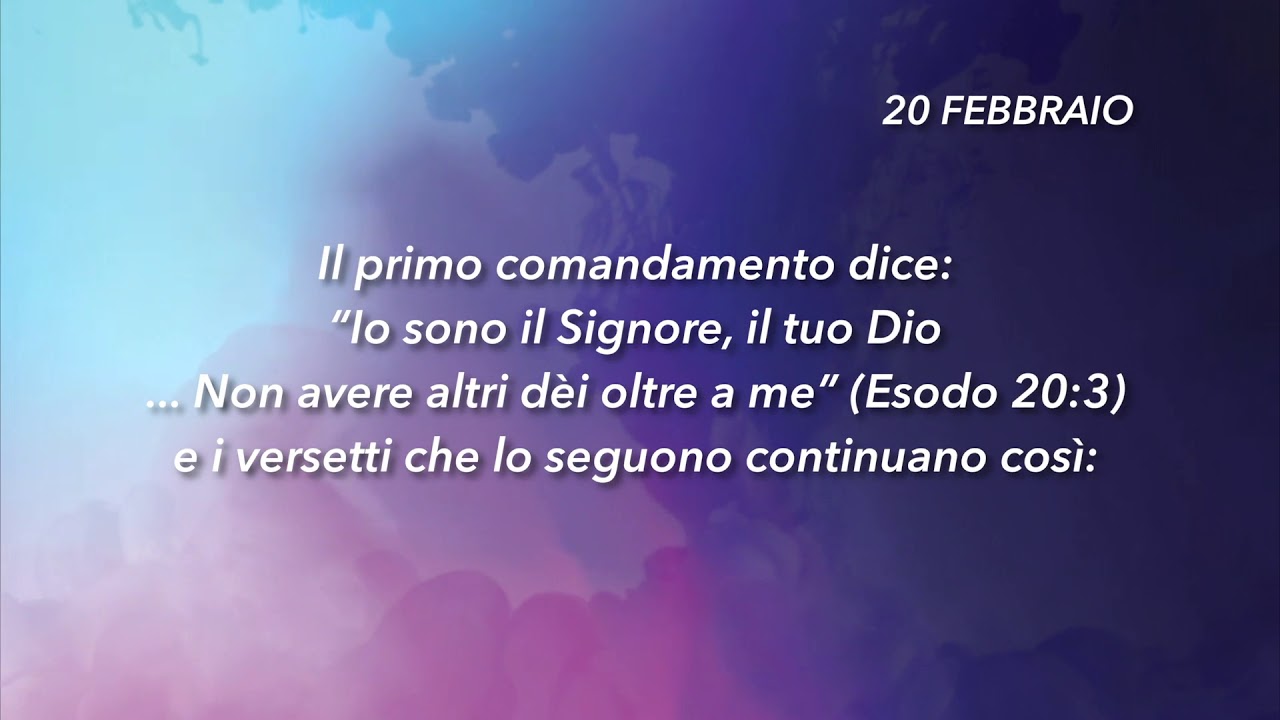 Meditazione Calendario "Parole di Vita" del 20 Febbraio 2019