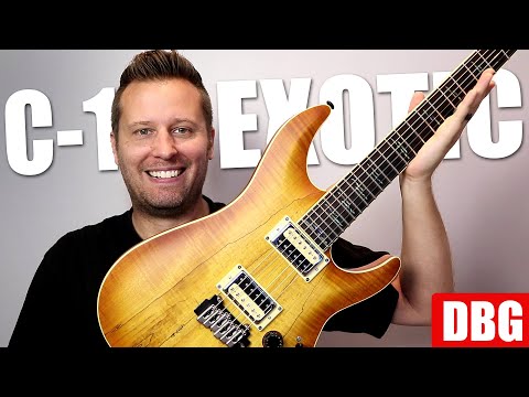 Schecter C-1 Exotic Spalted Maple in Satin Natural Vintage Burst image 11