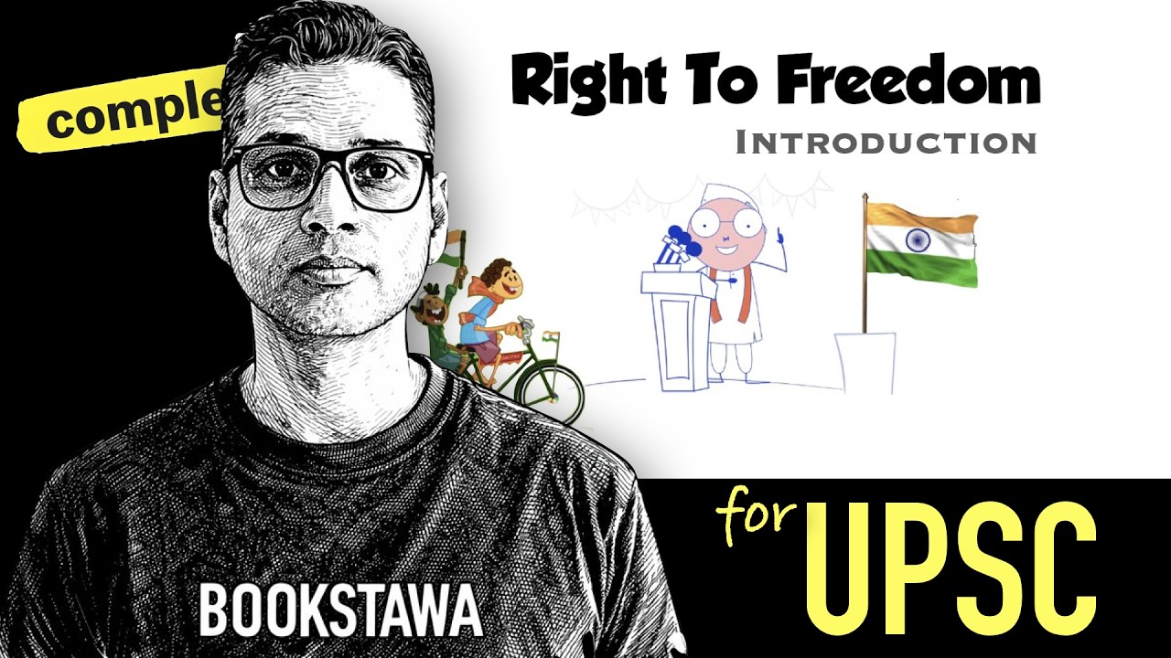 Video tutorial explaining Fundamental Right to Freedom in Indian Constitution