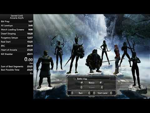 Sacred Gold In under 25 min IGT [WR]