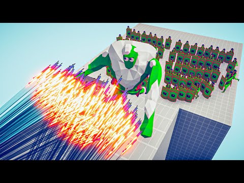 100x UNIT ATTACK THE TOWER vs 2x GOD - Totally Accurate Battle Simulator TABS