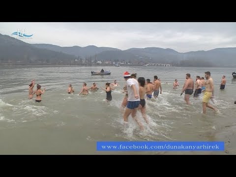 Újévi csobbanás Nagymaroson  2019