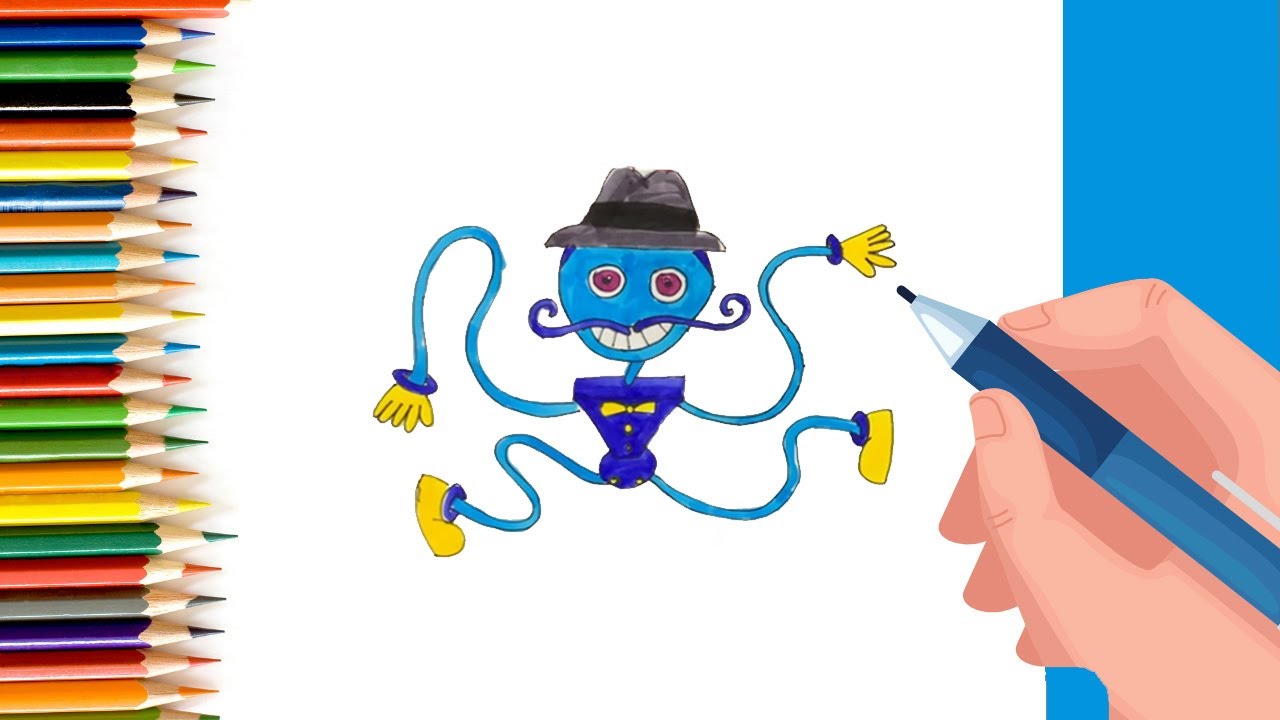 How to Draw DADDY LONG LEGS POPPY PLAYTIME 2