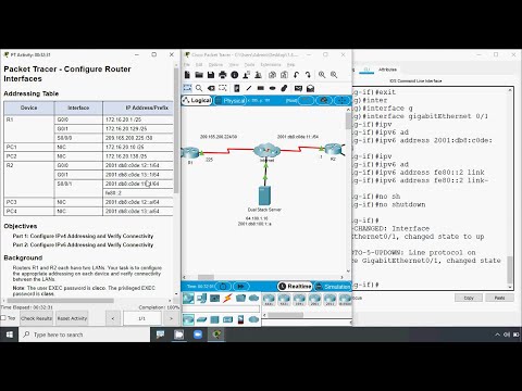 1.4.7 Packet Tracer - Configure Router Interfaces