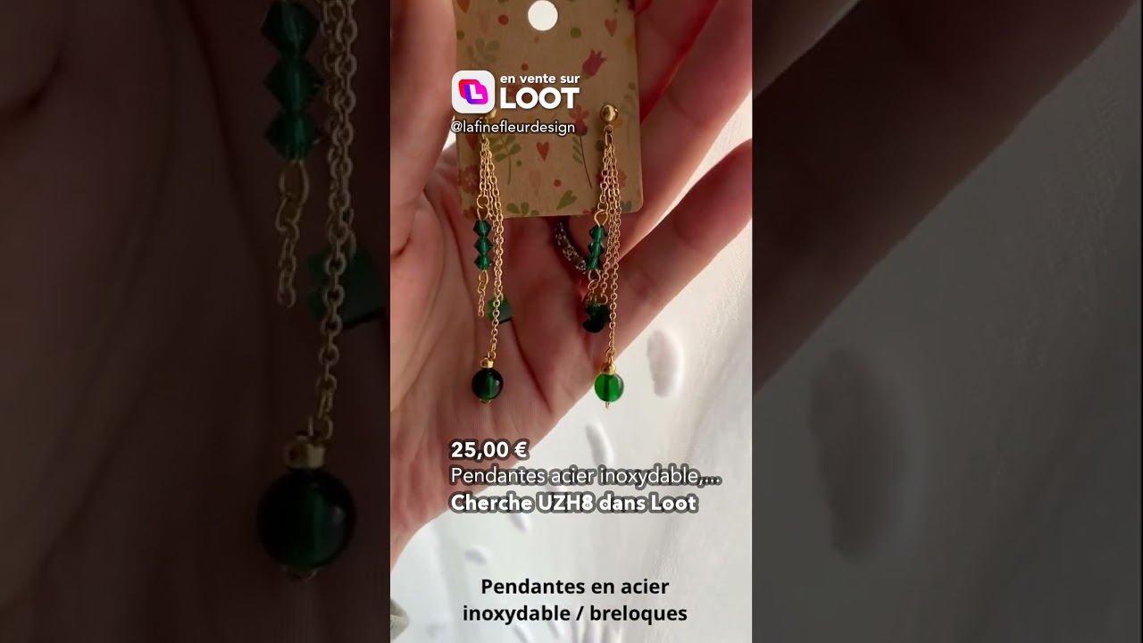 Pendantes acier inoxydable, breloques et strass swarovski | by Loot | Loot App