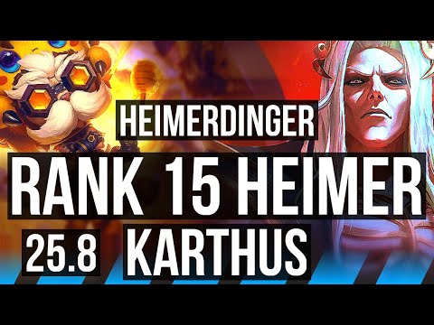 HEIMERDINGER vs KARTHUS (MID) | Rank 15 Heimer | NA Master | 25.8