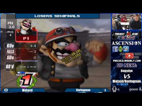 "Ascension 5/7/16" - Matasd (Wario) v. Boringman (MK) - Losers Semis