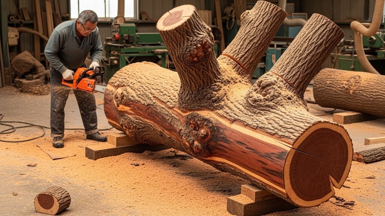 Don't Believe Let's See: Unique Red Wood and Wild Design of Old Carpenter!