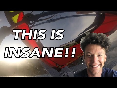 WINDSURFING SESSION IN VASILIKI BAY, GREECE (RAW FOOTAGE)