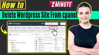 How to delete wordpress site from cpanel 2024