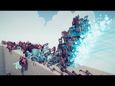 ULLR GOD vs UNITS ON SKY BRIDGE - TABS Totally Accurate Battle Simulator Gameplay