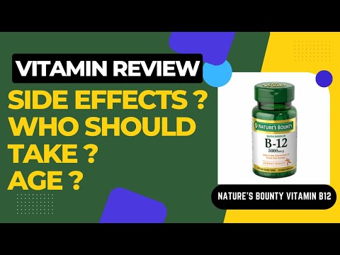 Natures Bounty Vitamin B12  1000mcg Review | Side Effects | Who Should Take it