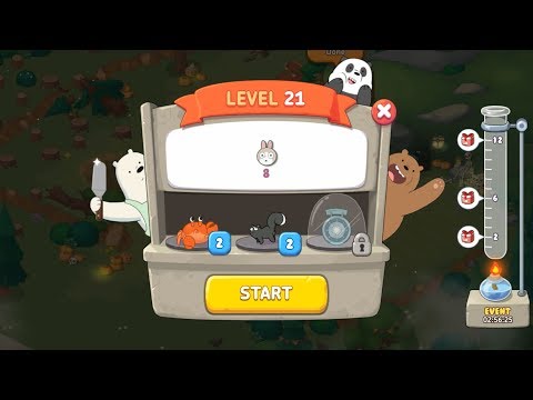 We Bare Bears Match3 Repairs Level 21 HD 1080p