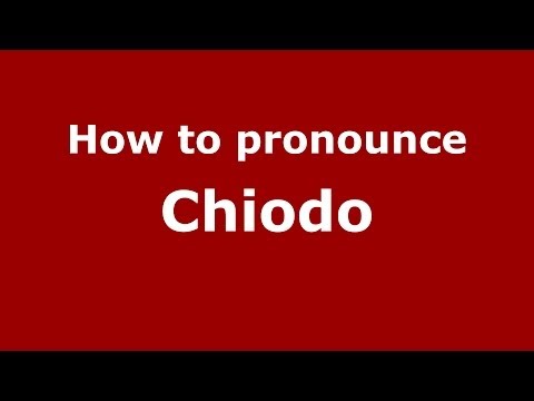 How to pronounce Chiodo (Italian/Italy) - PronounceNames.com