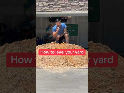 How to level your lawn and yard with sand