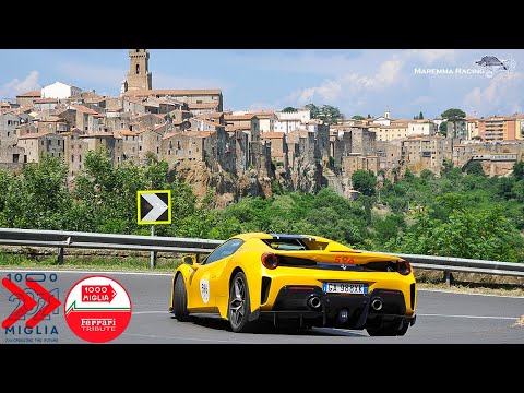 1000 Miglia Ferrari Tribute 2021 a Pitigliano