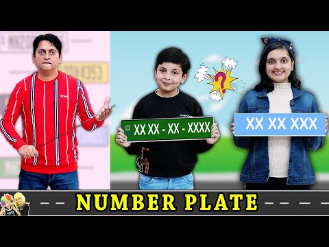 NUMBER PLATE | Master Ji Ki Class | Family Challenge | GK Aayu and Pihu Show