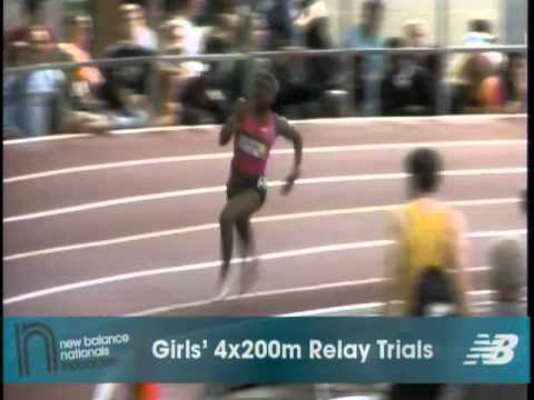 Girls 4x200m Prelim Heat 3 - New Balance Indoor Nationals 2011