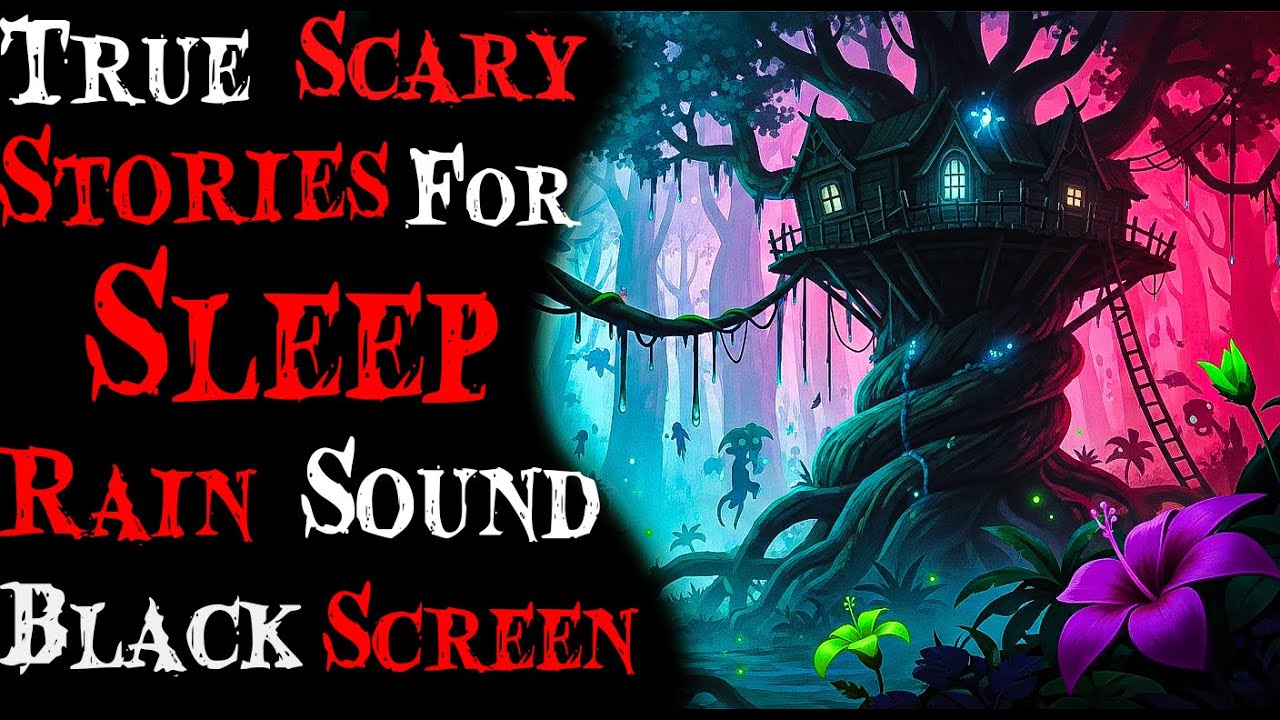 True Scary Stories with Rain Sounds | 3+ Hours of Black Screen Horror for Relaxation & Sleep