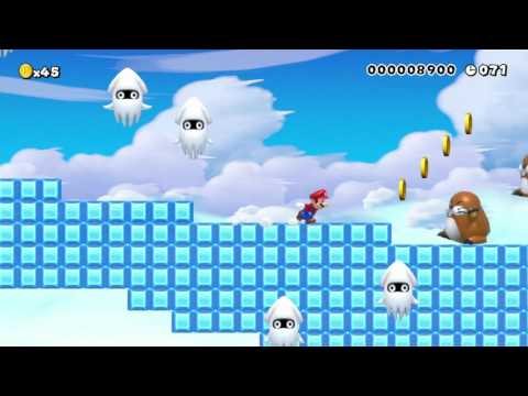 Mario Goes Skiing by Jon - SUPER MARIO MAKER - No Commentary 1AI