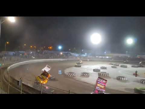 BriSCA F1 Stockcars - #1 Tom Harris Last Bender on #191 Josh Smith - Kings Lynn 23rd Oct 2021 Heat 3