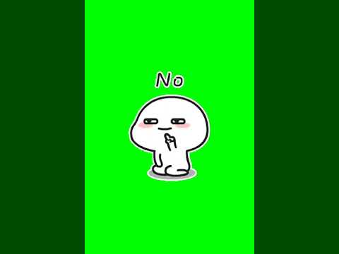 No - Green Screen Video For Video Editing - Animated GIF