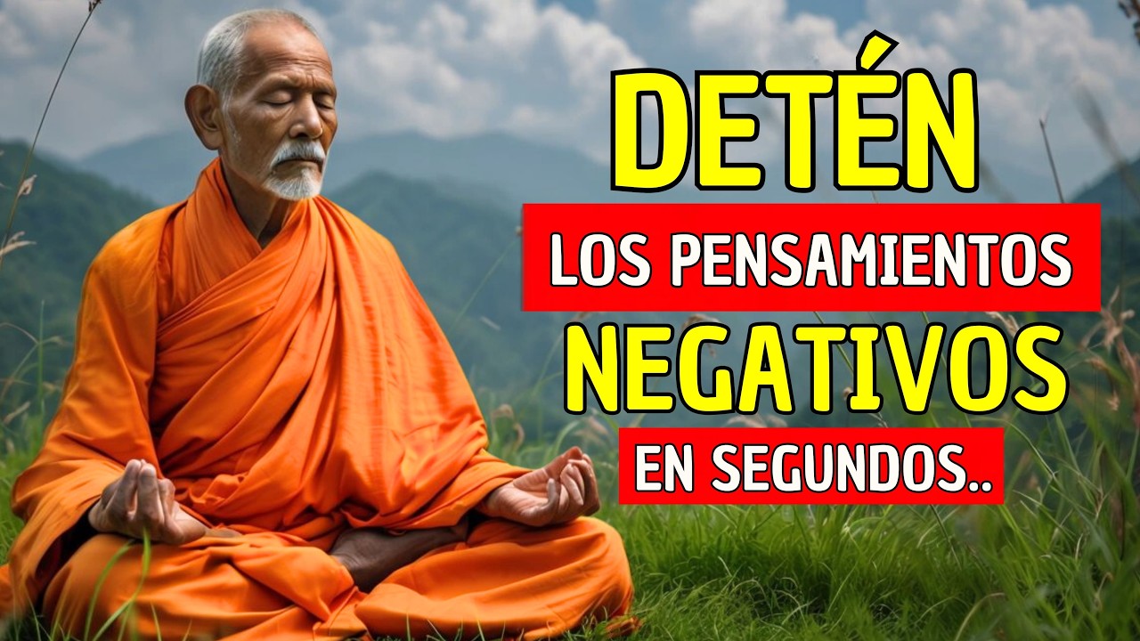 🔒 ¿cómo DETENER los PENSAMEINTOS Negativos de inmediato? 🧘‍♀️ Paz mental y Sabiduria budista.