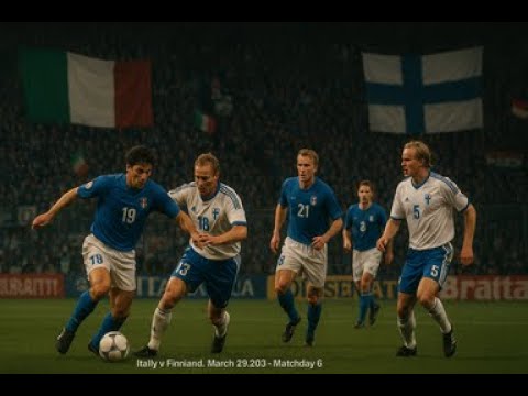 Italy vs Finland | Full Match | UEFA Euro 2004 Qualifier | Matchday 6 | March 29, 2003