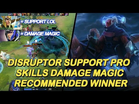 Dota 2 - New 7.24 Disruptor Hard Support Pro Skills Magic I NashDota Winner