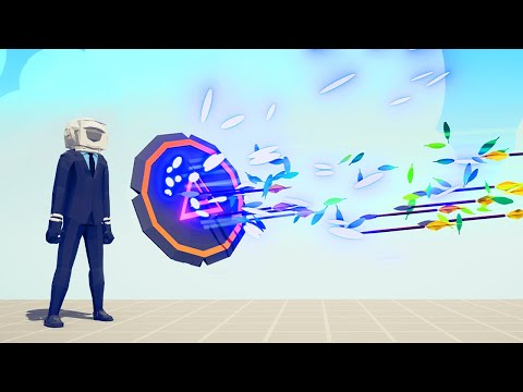 CAMERA HEAD REFLECT SHIELD vs RAPID RANGED UNITS | TABS - Totally Accurate Battle Simulator