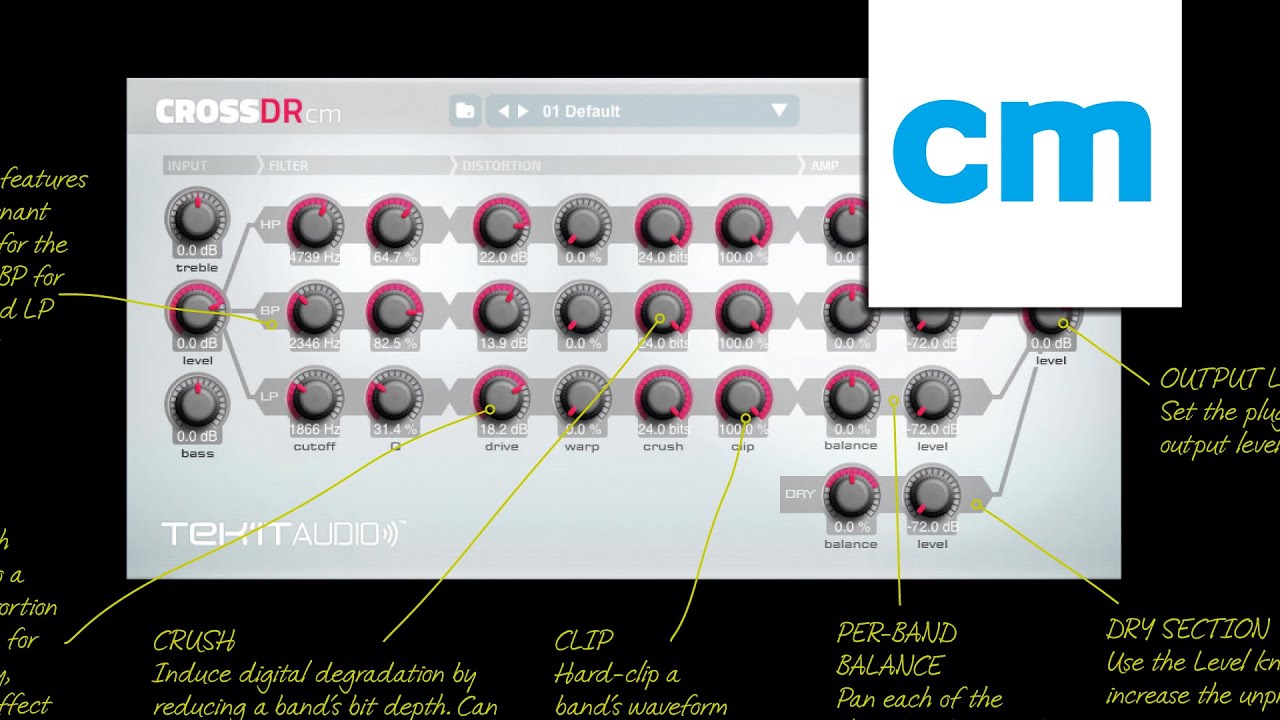 FREE VST/AU multiband effect: Tek'it Audio CrossDr CM - YouTube