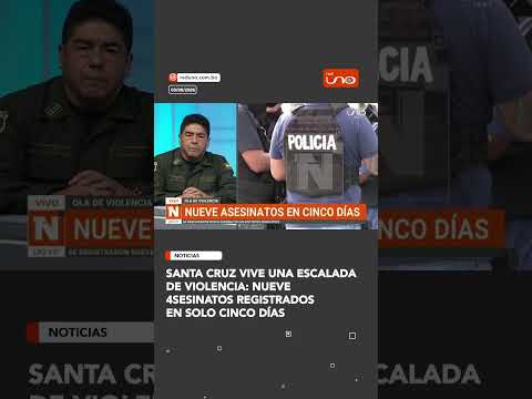 Santa Cruz vive una escalada de violencia: nueve 4sesinatos registrados en solo cinco días