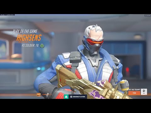 POTG! INSANE Soldier: 76 Tracking by Dafran | OVERWATCH 2 18 TOP 500