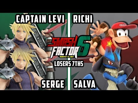 Smash Factor 6 Smash 4 Teams -  SF Captain Levi + SF Serge &  vs. Richi + SF Salva - Smash Wii U L7