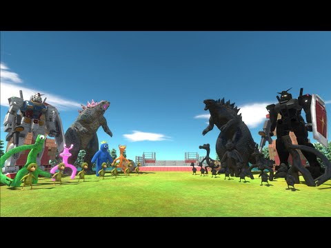 ARBS Godzilla + Gundam and Rainbow Friends vs Shadow itself -l